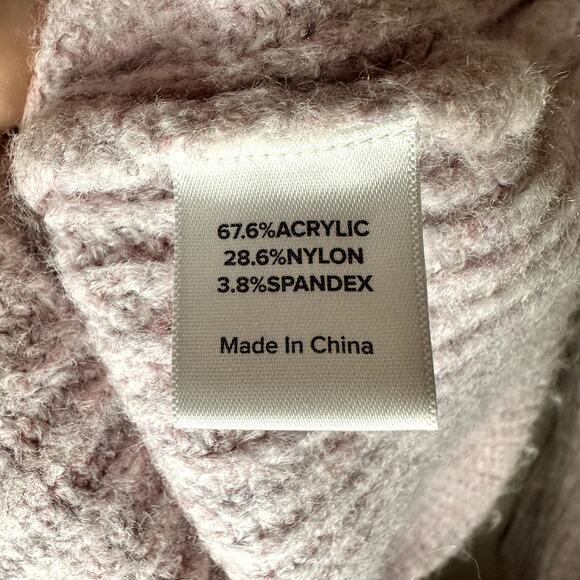 EVEREVE Millie Shaker Pullover Sweater Plush Knit Pink Size Medium - Picture 6 of 7